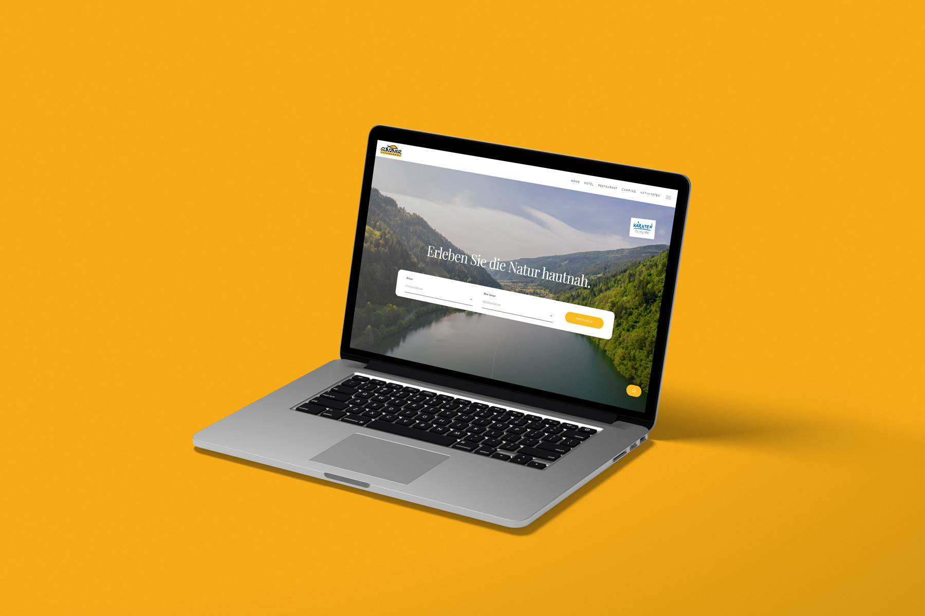 Fischerhof Glinzner Website Mockup