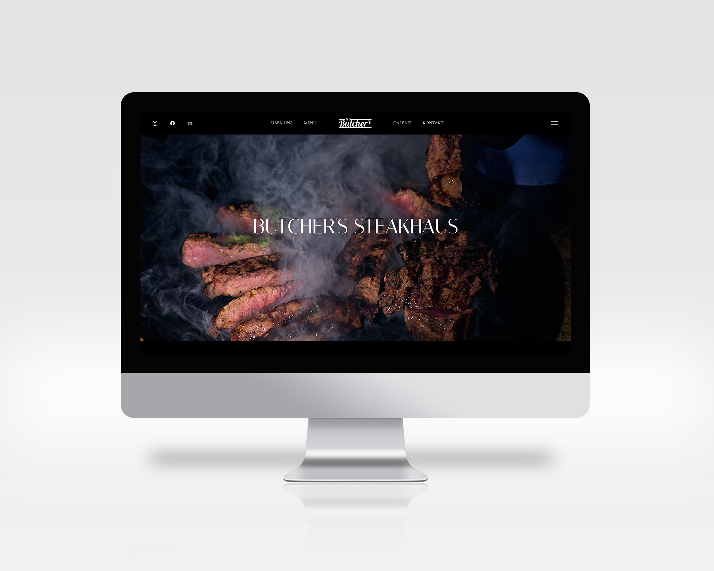 Butcher´s Steakhaus Website Mockup