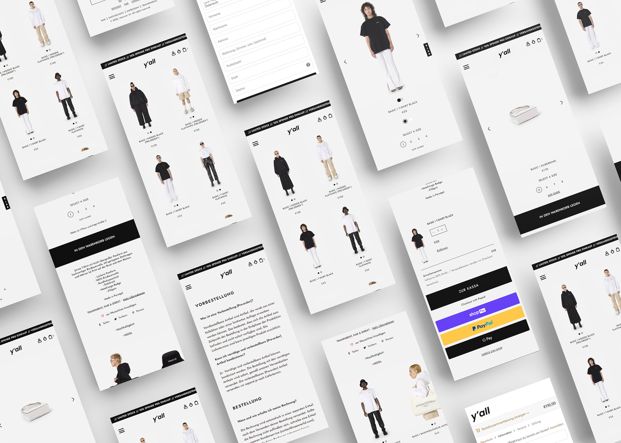 Y-all Website Mockup